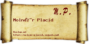 Molnár Placid névjegykártya
